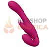 Doble estimulador strapon con estimulacion de punto G doble y carga USB